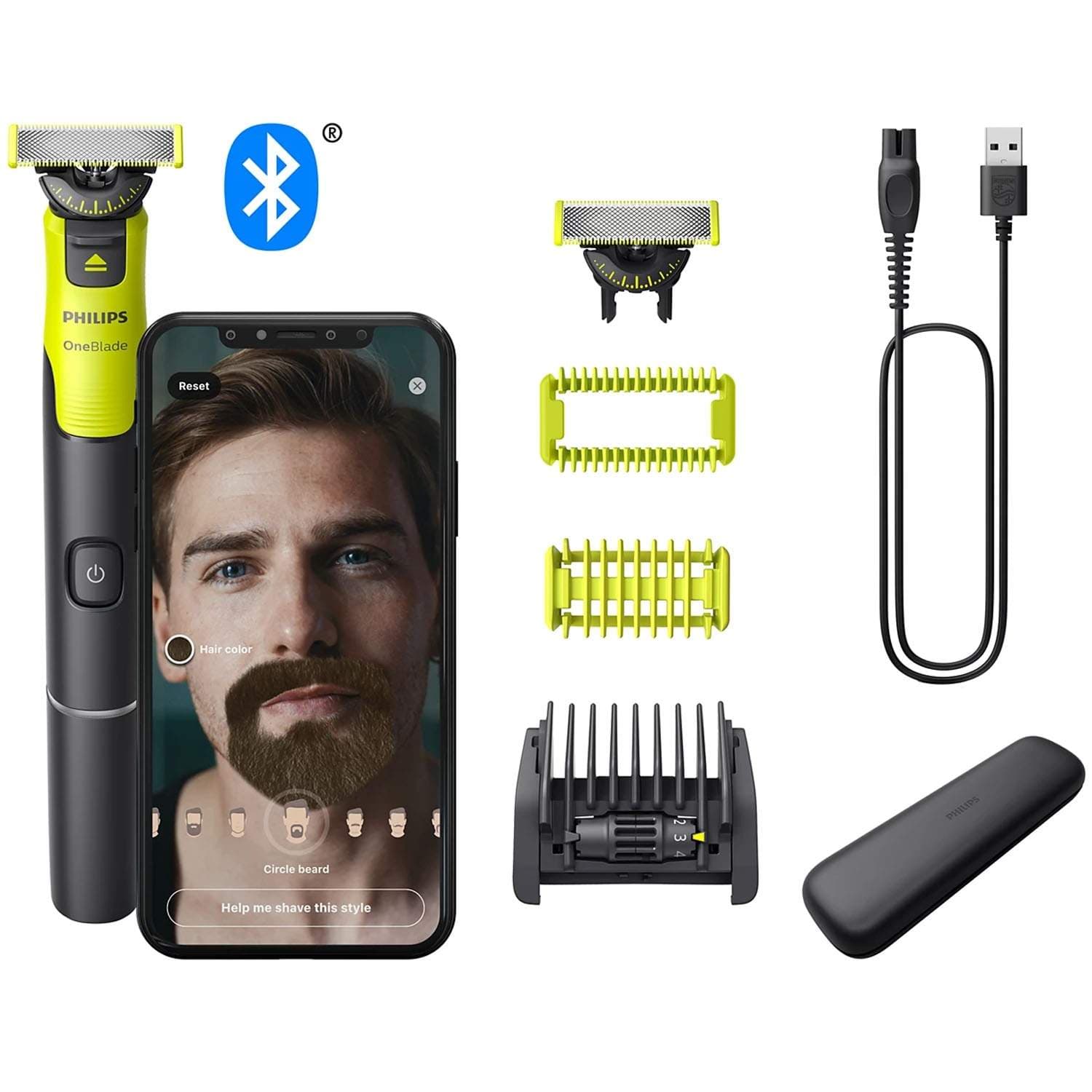 OneBlade 360 med tilkobling 5-i-1 Face + Body QP4631/65