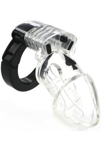 Clear Adjustable Chastity Cage