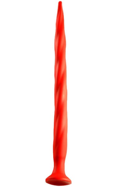Stretch Worm Long Dildo Red 50cm